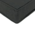 thumbnail image 3 of Jordan Manufacturing 45" x 22" Canvas Charcoal Solid Rectangular Outdoor Deep Seating Chair Seat and Back Cushion with Ties and Welt, 3 of 9