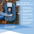 thumbnail image 4 of CozyBaby Premium Infant Car Seat Cover w/Dual Zippers & Elastic Edge, Black, 4 of 6