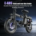 ASKGO Mini Electric Bike for Adults, 48V 13AH Removable, Peak 650W