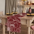 thumbnail image 2 of Table Runners 72 Inches Long Dress Scarves, Red Flowers Farmhouse Kitchen/Dining Table Runner, Coffee Tablerunners, Spring Floral Botanical Modern Art 18x72 Inch, 2 of 9