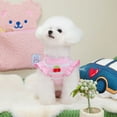 thumbnail image 2 of Vorkoi Striped Small Dog T Shirt Cute Cherry Girl Dog Clothes for Small Dogs Cats Breatha ble Soft Cotton Pet Puppy Sleeveless Vest Spring Summer Doggy Outfits, 2 of 6