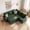 Green, variant on 79 in Modular Sectional Sleeper Sofa, Chenille L-Shaped 5-Seat Couch with Pull-Out Bed, Storage Seats, USB Ports, Green