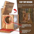 thumbnail image 4 of Comedero para Ardillas para Exteriores, Comedero de Madera para Mesa de Picnic, Casa para Ardillas, Comederos de Madera para Ardillas., 4 of 8