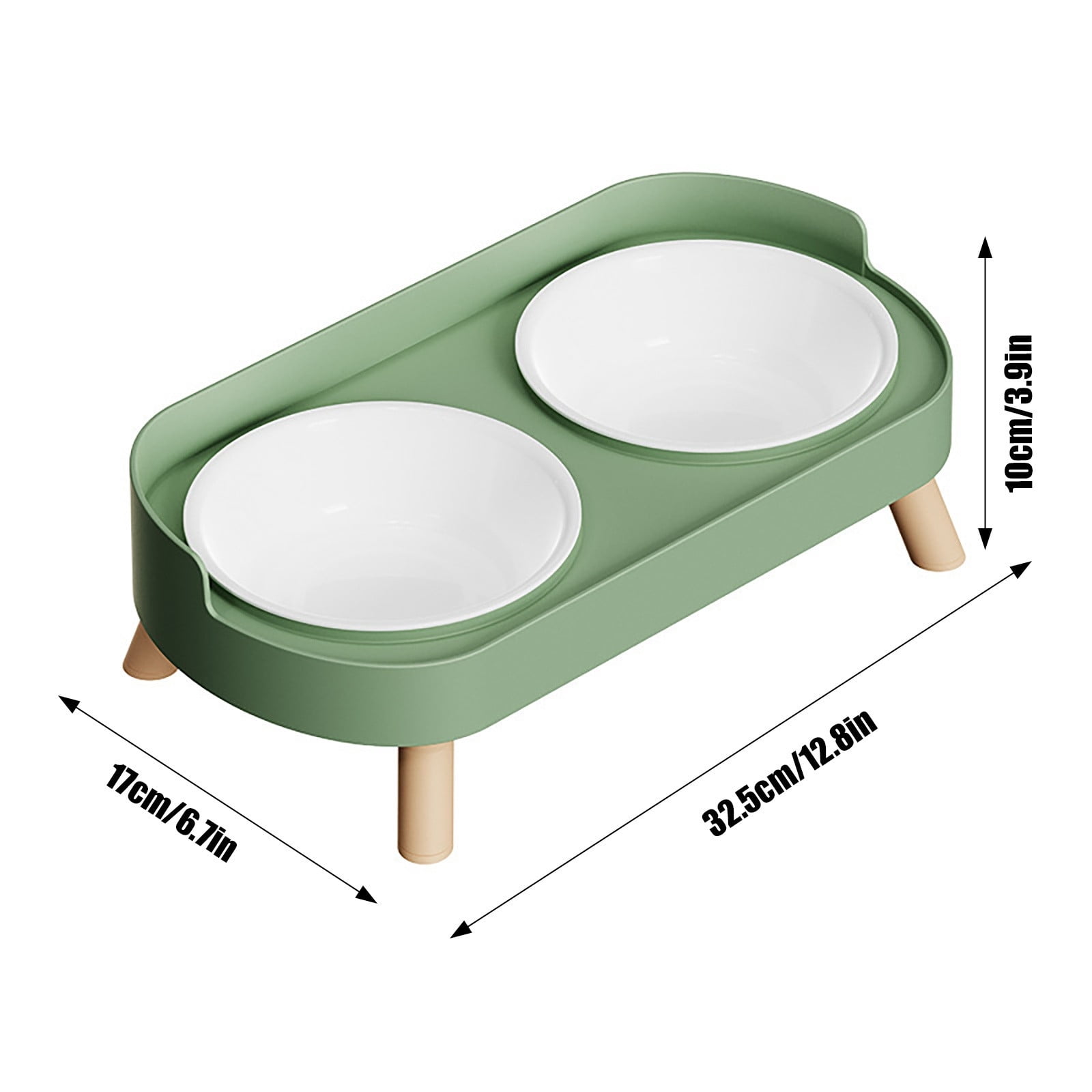 Elevated Ceramic Cat Dog Food Water Bowls Set AntiâVomiting Slow Feeder Raised Feeding Station Nonâ Base Pet Feeder Bowls for Small Medium Large Indoor Cats Dogs Pink