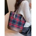 thumbnail image 2 of Bolso de diseño de nicho popular con contraste de color, nuevo bolso de mujer 2023, bolso de hombro de otoño/invierno, bolso de mano tipo cubo, 2 of 5