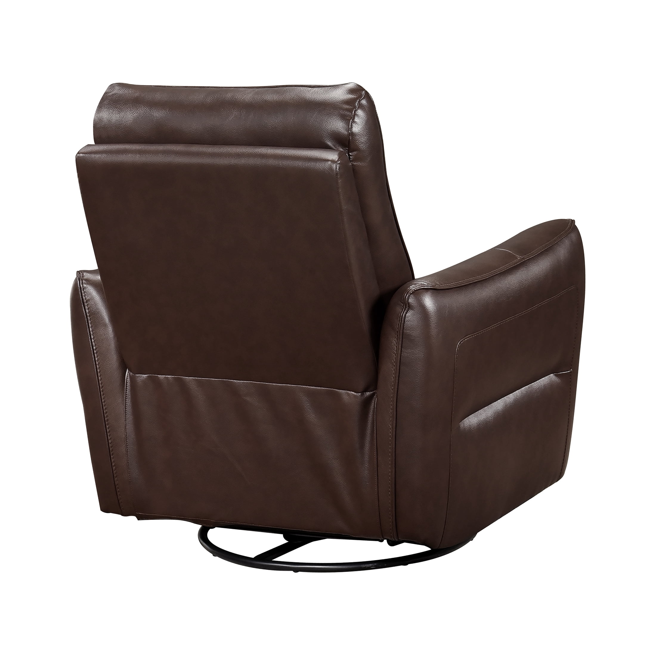 OakvillePark Pinebrae Leather Match Swivel Glider Reclining Chair, Brown