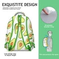 thumbnail image 5 of Kawaii Avocado Students Backpack Cute Avocado Print School Bag with Fresh Avocado Pattern, Lightweight and Adjustable Strap, 5 of 6