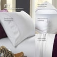 thumbnail image 4 of PureCare Elements Rayon Derived from Bamboo 3 Piece Sheet Set, Twin, White, 4 of 4