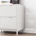 thumbnail image 5 of Ktaxon Wood 2-Drawer File Cabinet Office Filing Organizer for Home Office, Filing Cabinet Nightstand for Letter Legal A4 Size File Folder Storage, White, 5 of 10