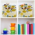 thumbnail image 7 of FREEAMG Summer Yellow Lemon Storage Basket, Durable Canvas Organizer With Handles Large Collapsible Storage Bins Boxes for Home Office - 2 Pack, 7 of 7