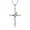05-emerald-May, variant on Cross Butterfly Pendant for Women, 925 Sterling Silver Necklace with Created Amethyst Birthstone Jewelry Gifts for Women