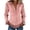 Pink, variant on Womens Suede Fringe Button Down Shirt, Long Sleeve Slim Fit V Neck Top Retro Western Cowgirl Solid Color Blouse Beige S
