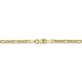 thumbnail image 2 of Primal Gold 10 Karat Yellow Gold 2.5mm Semi Solid Figaro Chain Bracelet, 2 of 5