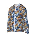 thumbnail image 2 of Daiia Colorful Butterfly1 UPF 50+ Sun Protection Hoodie Jacket Lightweight Long Sleeve Sun Shirt for Women Men with Pocket Hiking Outdoor-3X-Large, 2 of 9