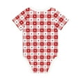 thumbnail image 2 of Rocae Plaid Heart for Baby Climbing Clothes Soft Baby Romper for Active Infants Comfortable and Breathable Crawling Jumpsuit Unisex Baby Outfit 9M, 2 of 8