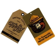 Tee Luv Mens Faded Smokey Bear Keep It Green Shirt (S)
