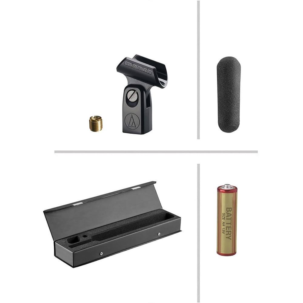 Audio-Technica AT897 Line + Gradient Condenser Microphone Bundle with 2 YR CPS Enhanced Protection Pack