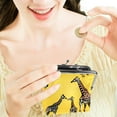 thumbnail image 7 of ERJLKXP Animal Giraffe Small Coin Purse & Pouchese for Women and Girls,Leather Coin Wallet Travel Essentials for Change, Keys, Lipstick, 7 of 7