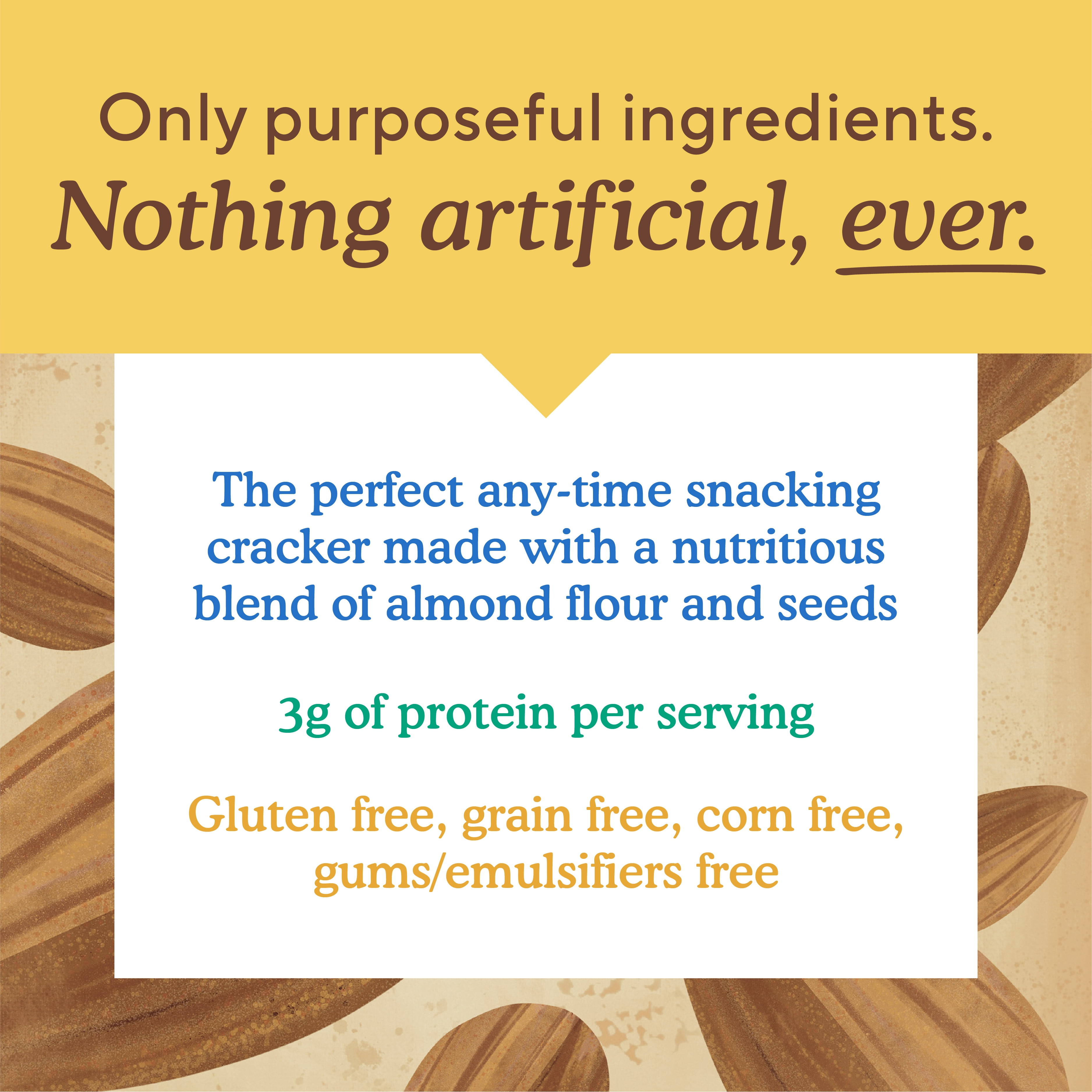 (6 pack) Simple Mills Crackers, Sun-Dried Tomato & Basil, Almond Flour, 4.25 oz.