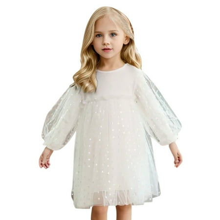 

TJAZFJPA Junior Dresses for Teen Girls Kids Toddler Girl Spring Fall Clothes Long Sleeve Tutu Dress Princess Dress Dress up for 2 Year Old Girls Girls Dresses Size 7-8 Fancy 4-5 Years