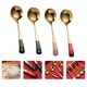 thumbnail image 2 of 4 unids cucharas de acero inoxidable mezclando cucharas creativas café cucharas de frutas esposas, 2 of 6