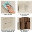 thumbnail image 6 of No-Drill Wood Grain Wall-Mounted Phone Charging Stand and Remote Control Storage Organizer, 6 of 7