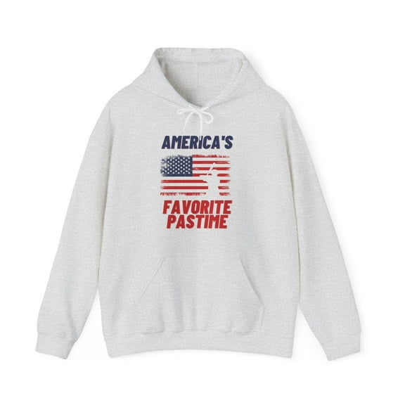 Baseball Hoodie, America's Favorite Pastime, Unisex