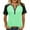 #134-Green, variant on Cutuoiiu Women's Button V-neck Solid Color Short Sleeve Loose Casual T-shirts Gifts