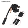 thumbnail image 6 of Ball head,1/4 Screw Mount With Pan Bar Dslr Camera Head With Pan 3/8 Screw Dslr Video Head Support Panoramic 1/4 Screw Dslr Monopod Max. Load Head Head With Camera Monopod Ainn, 6 of 6