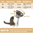 thumbnail image 2 of Olurrisa Cat Cone,Plastic Dog Cone Comfy Elizabethan Collarfor Small Cats Mini Dogs (Black-S), 2 of 8