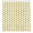thumbnail image 3 of Polka Dots Shower Curtain, Traditional Wide Spared Polka Dotted Spotted and Stained Pattern, Fabric Bathroom Set with Hooks, 69W X 70L Inches, Pale Coffee and White, by Ambesonne, 3 of 3