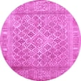 thumbnail image 1 of Ahgly Company Indoor Round Persian Pink Bohemian Area Rugs, 7' Round, 1 of 4