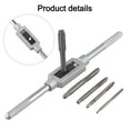 thumbnail image 4 of Tap Wrench For M3-M12 Adjustable Ratchet Bearing Steel Set Tap Manual tapping set 6-piece set, 4 of 9