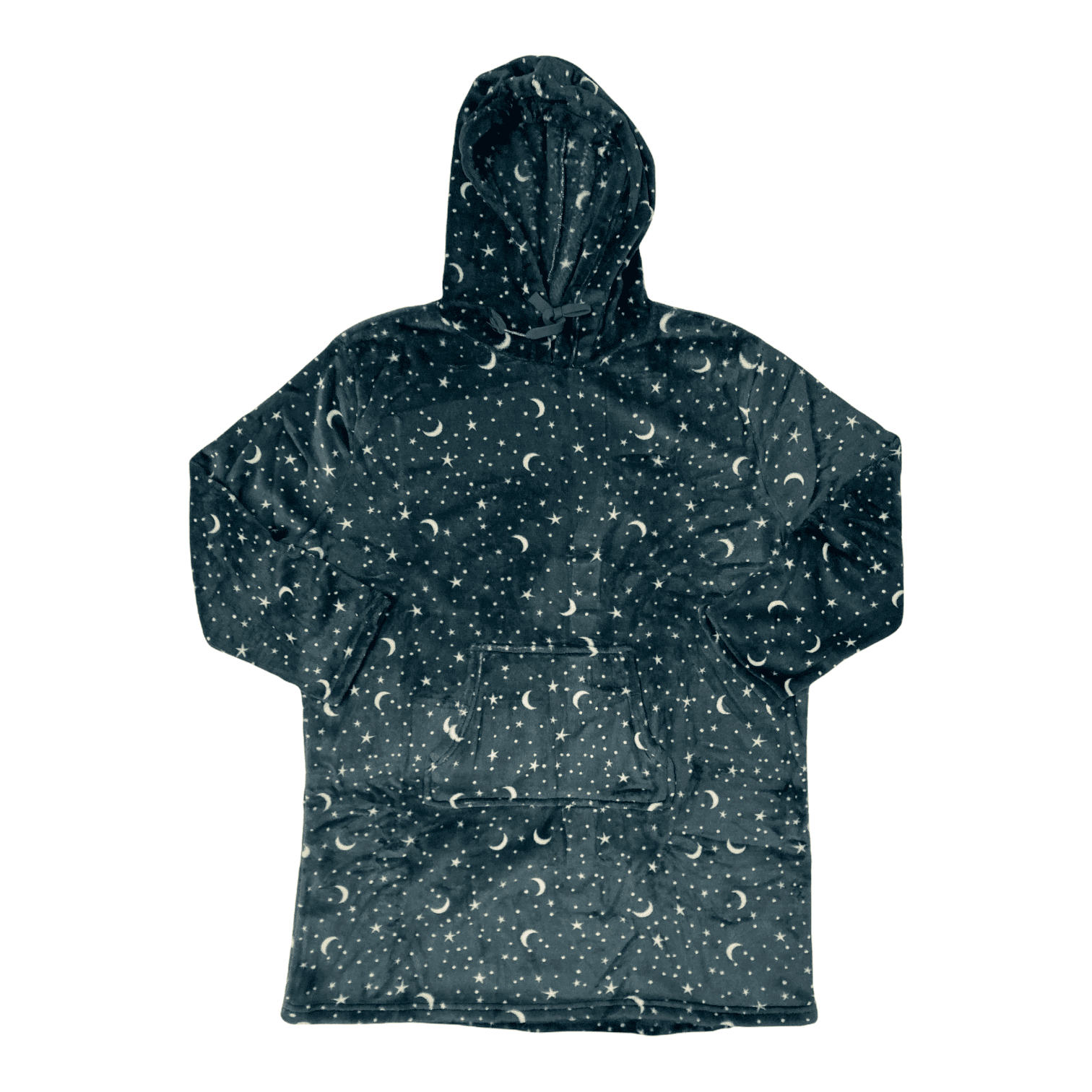 Wildfox Women's Soft & Plush Hooded Lounger (Night Sky, L/XL)