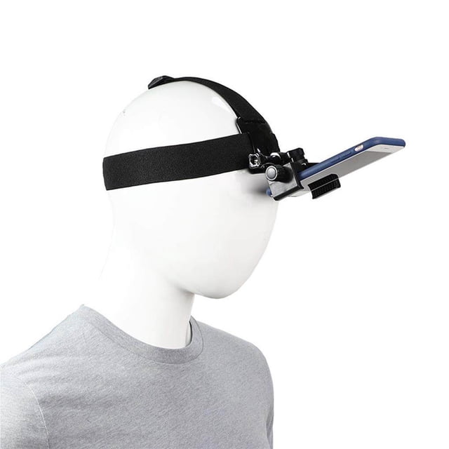 Langgg Headband Phone Holder Tool Accessories Stable Cellphone Fixator Clamping Fixation Phones Mount Head Straps Clip Fixing Accessory