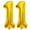 Gold 11, variant on NCQ 40 Inch Gold 26 Number Balloons Giant Jumbo Huge 26 or 62 Foil Mylar Helium Number Digital Balloons Gold Birthday Mylar Digital Balloons 26th or 62th Birthday Anniversary Events Party Decorations