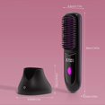 thumbnail image 5 of Hair Straightening Comb with Digital Display, USB Heated Hair Straightening Comb, Rechargeable Flat Iron Heating Curler, Hair Styling Tool, 5 of 5