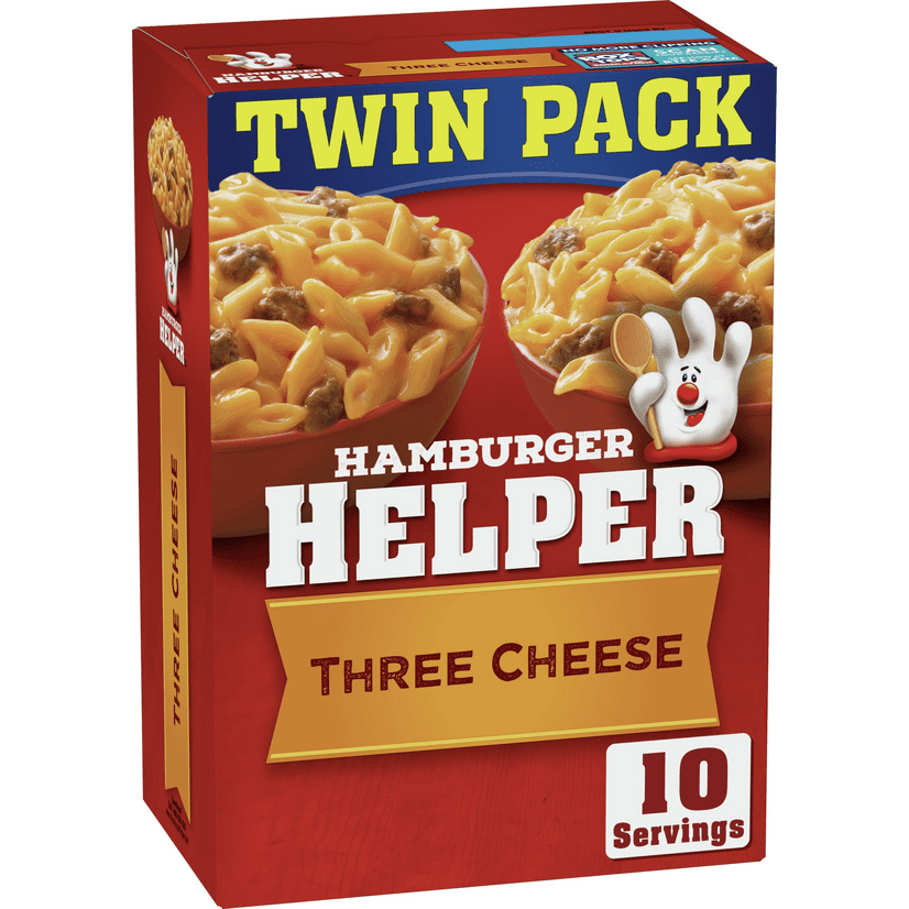 Hamburger Helper, Three Cheese Twin Pack, 12.2 oz box