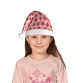 thumbnail image 5 of Fuzoiu Strawberry And Flowers Print Santa Hat Christmas Hat for kids,Santa Hats with Pompom, Unisex Xmas Holiday Hat for Christmas New Year Festive Party Supplies, 5 of 6