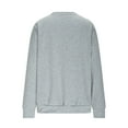 thumbnail image 4 of Itsame Valentine's Sweatshirt Womens Long Sleeve T-Shirts Loose Crew Neck Tops Gray Size XL, 4 of 5
