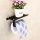 thumbnail image 5 of Accesorios de baño resistentes al agua duraderos Soporte de papel higiénico de acero inoxidable Soporte de caja de pañuelos Soporte de papel en rollo Speravity JJ20000-03B, 5 of 5