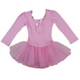 thumbnail image 2 of Wenchoice Pink Lace & Bow Long-Sleeve Ballet Dress Girls S(1Y-2Y), 2 of 2