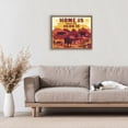 thumbnail image 2 of Stupell Industries Western Home Where Herd Is Brown Framed Floater Canvas Wall Art design by Diane Labombarbe, 17 x 21, 2 of 9