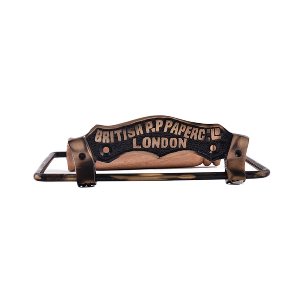 Renovator's Supply Antique Brass British Toilet Paper Tissue Holder