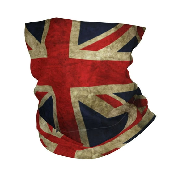 Union Jack Flag Face Mask Bandanas Neck Gaiter Headwear Magic Scarf Headband For Dust Sun Wind