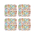 thumbnail image 2 of Balery 4 Pcs Animalsleather Coasters Set, Drink Table Cup Coasters For Living Room Kitchen Coffee Decor, 2 of 9