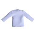 thumbnail image 1 of Camisas de manga larga a escala 1/12 para muñeca delgada, top básico informal, disfraz para muñeca de 6 pulgadas blanco, 1 of 9