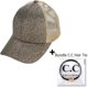 thumbnail image 2 of Ponycap Messy High Bun Ponytail Adjustable Glitter Mesh Trucker Baseball Cap, 2 of 5