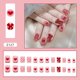 thumbnail image 2 of Parche para uñas HUOGUO Red Bow, adhesivo extraíble, 24 unidades, 2 of 2