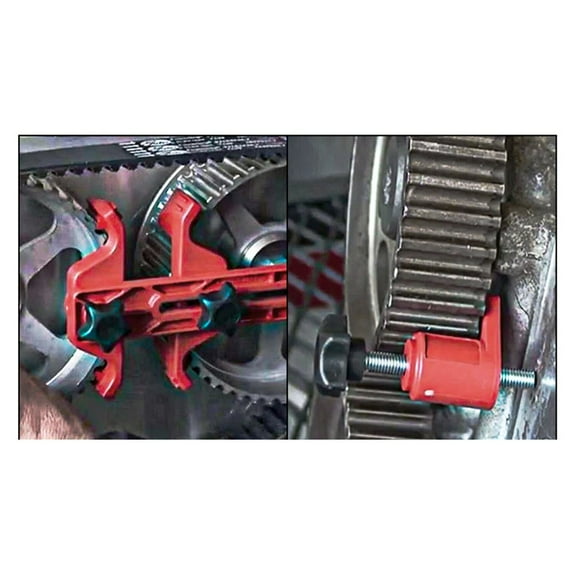 Tekuisi Gear Locking Tool Universal Camshaft Dual Cam Clamp Alignment Timing Belt Holder Red Brand New Car Repair Tool Timing Tool Sets